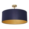 Nowoczesna lampa sufitowa BEN NAVY BLUE/GOLD 3xE27 MLP6457