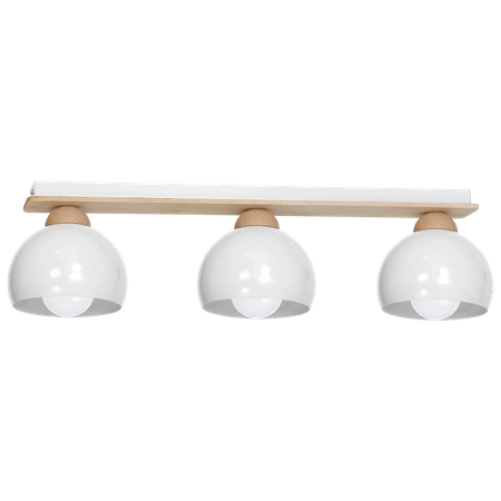 Lampa sufitowa nowoczesna DAMA biały szer. 64cm