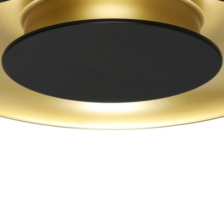 Lampa sufitowa Piattino Czarny Złoty 30W LED 3000K-4000k-6000K