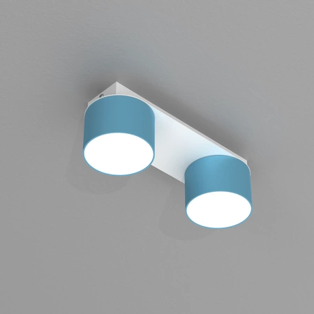 Lampa sufitowa listwa DIXIE BLUE 2x GX53 szer. 24cm | niebieski