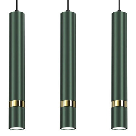 Lampa wisząca JOKER, MLP7721, zielony/złoty, 3x8W GU10