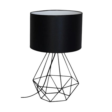 Lampka stołowa/nocna BASKET, czarna, 1x60W E27, MLP7201