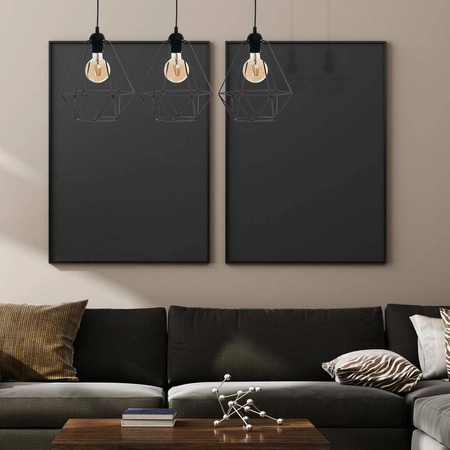 Lampa wisząca BASKET, czarna, 3x60W E27, MLP7215