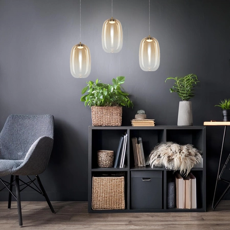 Lampa wisząca VASO 3 AMBER 4W