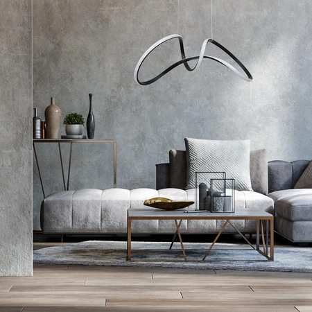 Lampa wisząca TESORO, ML7951, czarna, 48W LED, barwa neutralna 4000K