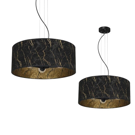 Lampa wisząca SENSO Black/Gold 3xE27 wys. 90cm | czarny złoty