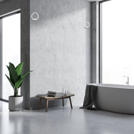 Kinkiet ścienny okrąg ORION WHITE LED barwa ciepła 3000K