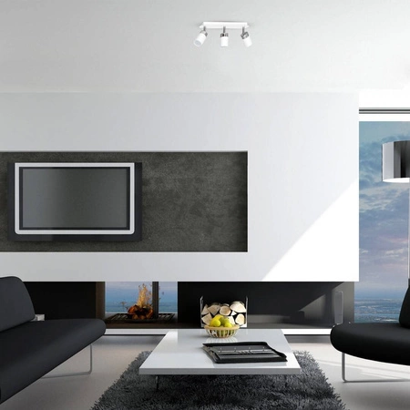 Lampa sufitowa nowoczesna reflektorek spot JOKER III biały szer. 45cm