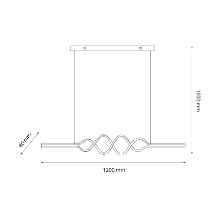 Lampa wisząca ANCONA 36W LED 4000K