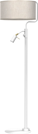 Lampa podłogowa LINO BIEL / LEN 1xE27 + 1x mini GU10