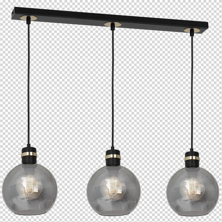 Lampa wisząca listwa OMEGA BLACK / GOLD MLP6531