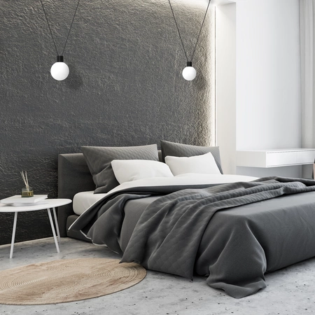 Lampa wisząca CAPRI, MLP8817, czarny/biały, 1x7W G9