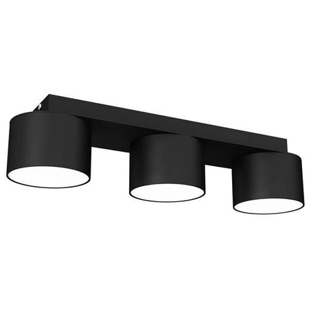 Lampa sufitowa listwa DIXIE BLACK 3x GX53 szer. 34m | czarny