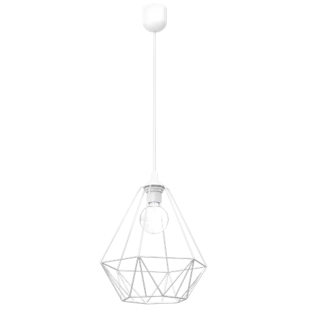 Lampa wisząca BASKET, biała, 1x60W E27, MLP7212