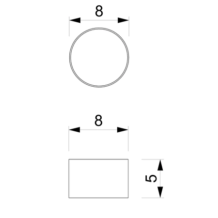 Lampa sufitowa spot DIXIE PINK GX53 szer. 8cm | różowy