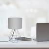 Lampka stołowa/nocna BASKET, szara, 1x60W E27, MLP7202