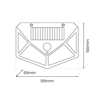 Lampa Solarna Batman 4000K IP44