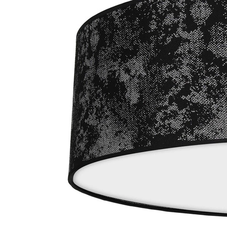 Lampa sufitowa SATINO, Ø60cm, czarny/srebrny, 3x60W E27, MLP7330