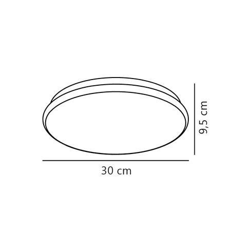 Lampa sufitowa MONTONE LED 2700K Biała ciepła Metal | Biały