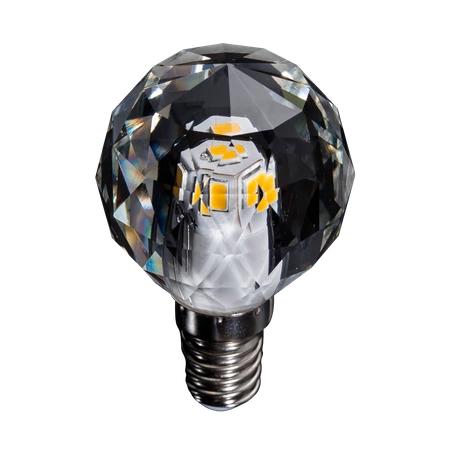 Kryształowa żarówka LED Glamour 3W E14 kulka G40 barwa neutralna 4000K