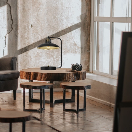 Lampka biurkowa FELIX, MLP8908, czarny/złoty, 1x60W E27