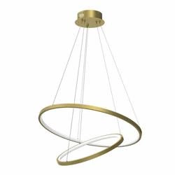 Designerska lampa wisząca ROTONDA GOLD 51W LED | Złota