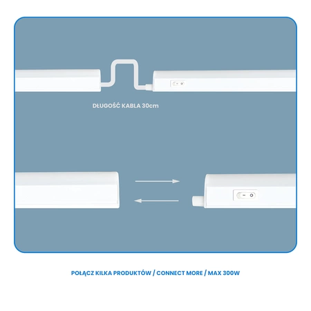 Listwa LED Vito T5 10W 4000K 90cm