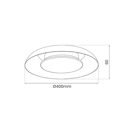 Lampa sufitowa Piattino Biały 30W LED 3000K-4000k-6000K