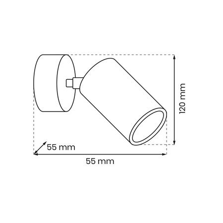 Kinkiet HUDSON, MLP8801, biały, 1x8W GU10