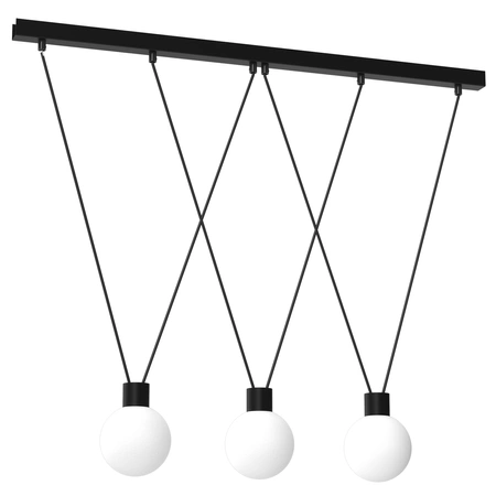 Lampa wisząca CAPRI, MLP8818, czarny/biały, 3x7W G9