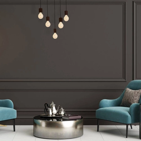 Lampa Wisząca JACK, MLP4361, orzech, 5x60W E27