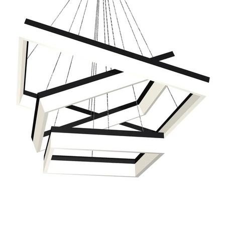 Lampa wisząca kwadraty NERO LED 81,5cm