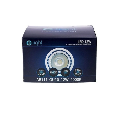 Żarówka LED MR111 GU10 10W biała 3000K ciepła