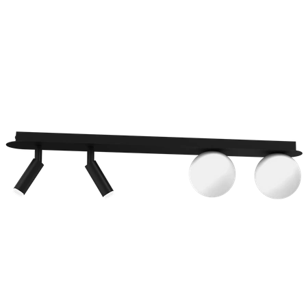 Lampa sufitowa SIRIO, MLP8406, czarny/biały, 4x25W G9