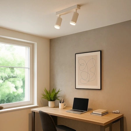 Oprawa Pipe Ring Spot Biały 2xGU10