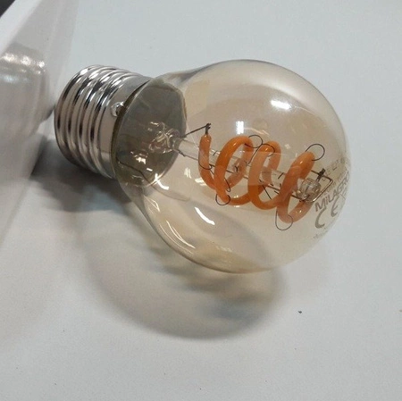 Żarówka FILAMENT LED E27 4W ciepła 3000K G45 gold spirala