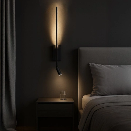 Kinkiet Torch Czarny 6W+3W 4000K