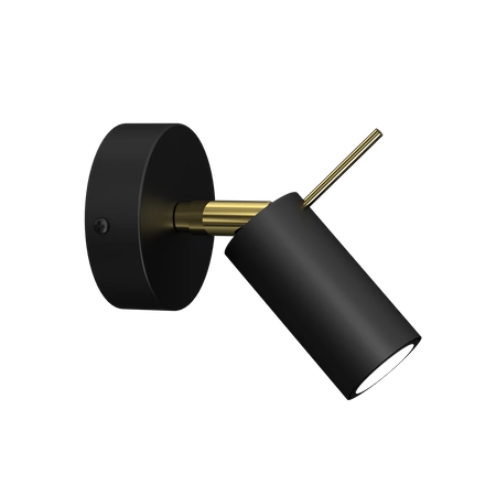 Kinkiet PRESTON GOLD/BLACK 1x mini GU10