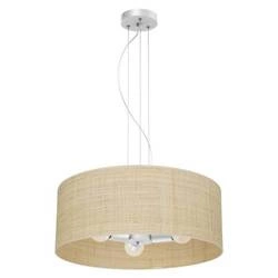 Lampa wisząca MARSHALL, MLP7490, biały/rattan, 3x60W E27