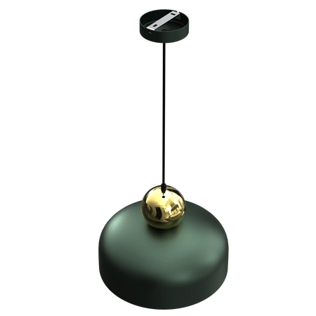 Lampa Wisząca HARALD GOLD GREEN 1xE27