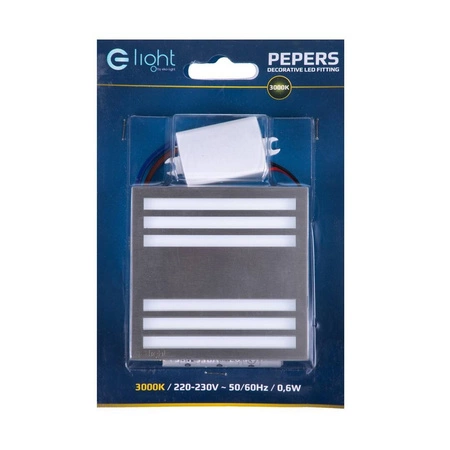 Oprawa schodowa LED 0,6W PEPERS barwa ciepła 3000K EKS0903