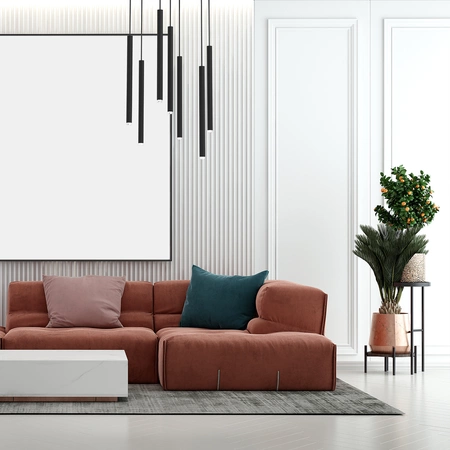 Lampa wisząca MONZA, MLP8842, czarna, 7x8W G9