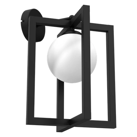 Kinkiet DIEGO, MLP8567, czarny z białym kloszem, 1x40W E14