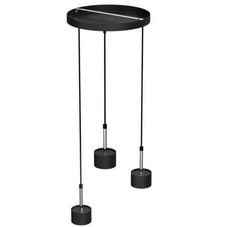 Lampa wisząca ARENA, MLP7786, czarny/srebrny, 3x11W GX53