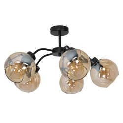 Nowoczesna lampa sufitowa SOFIA AMBER 5