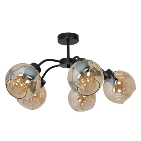 Nowoczesna lampa sufitowa SOFIA AMBER 5