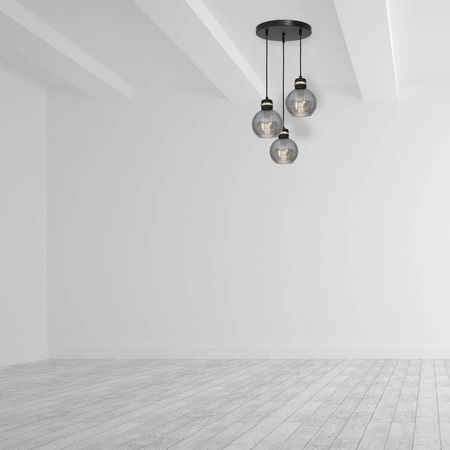 Lampa wisząca koło OMEGA BLACK / GOLD MLP6533