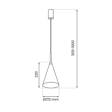 Lampa wisząca CAPITAL TAUPE Ø17cm 1xGX53