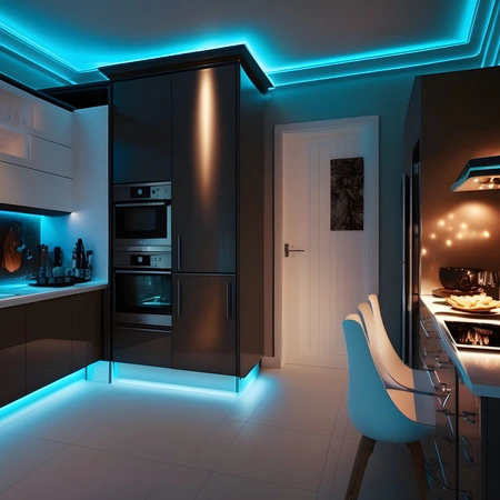 ZESTAW LED RGB 5M ZE STEROWNIKIEM I PILOTEM EKZ2291