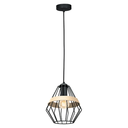 Lampa wisząca INDUSTRIALNA CLIFF BLACK 1xE27 MLP5524